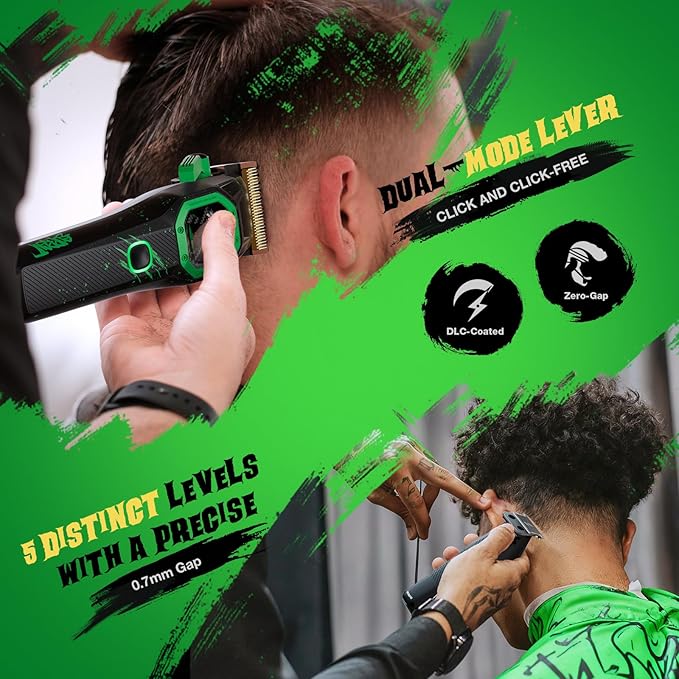 SUPRENT Professional Barber Clippers - High-Performance 13,000 RPM Vector Motor Hair Clipper Barber Trimmer Set, Professional Haircutting Kit with AI Speed Control, Patented U-Teeth Blade