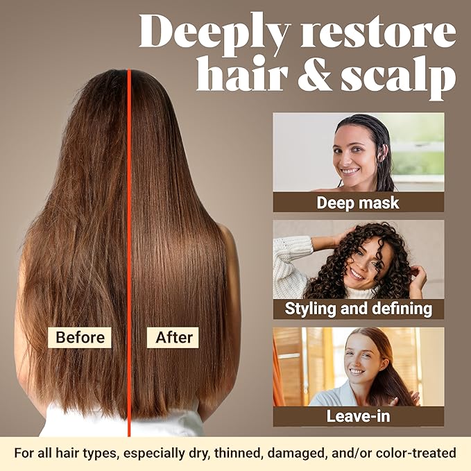 100% Organic Raw Batana Oil for Hair Growth – Strengthens Hair, Reduces Breakage, Enhances Shine – Pure, Non-Greasy – No Silicones, Sulfates, or Parabens – All Hair Types – 2oz Glass Jar