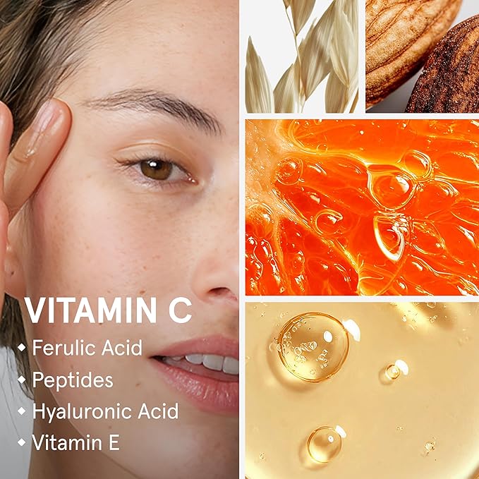 iRestore Vitamin C Brightening Serum – Anti Aging Face Serum with 15% Ascorbic Acid, Vitamin E, Ferulic Acid, Peptide Complex & Hyaluronic Acid (Pack of 2)