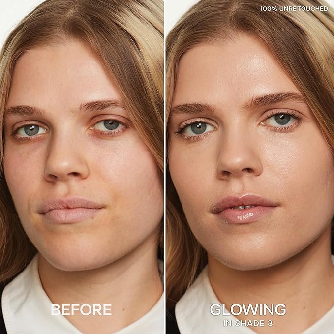 Saie Slip Tint Radiant Cream Concealer & All-Over Face Makeup - Concealer for Dark Circles, Redness & Blemishes - Lightweight Makeup Made with Hydrating Hyaluronic Acid - Shade 3 (0.17 oz)