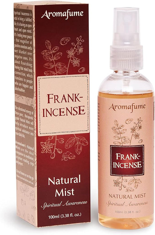 Frankincense Natural Resin Mist Spray by Aromafume | 100 ml / 3.3oz | Ideal for spirituality, prayer & rituals | Made with Frankincense Resin from Somalia | Non-alcoholic & non-toxic