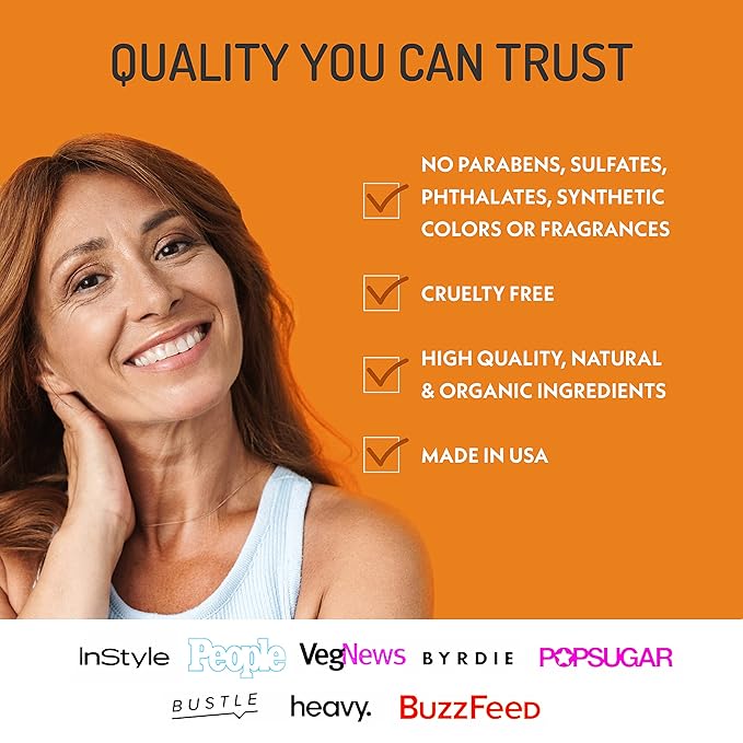 Eve Hansen Vitamin C Facial Serum - 76% Organic Antioxidant Serum for Face with Hyaluronic Acid, Vitamin E, and Aloe Vera - Hydrating and Rejuvenating Skin Care 2 Oz