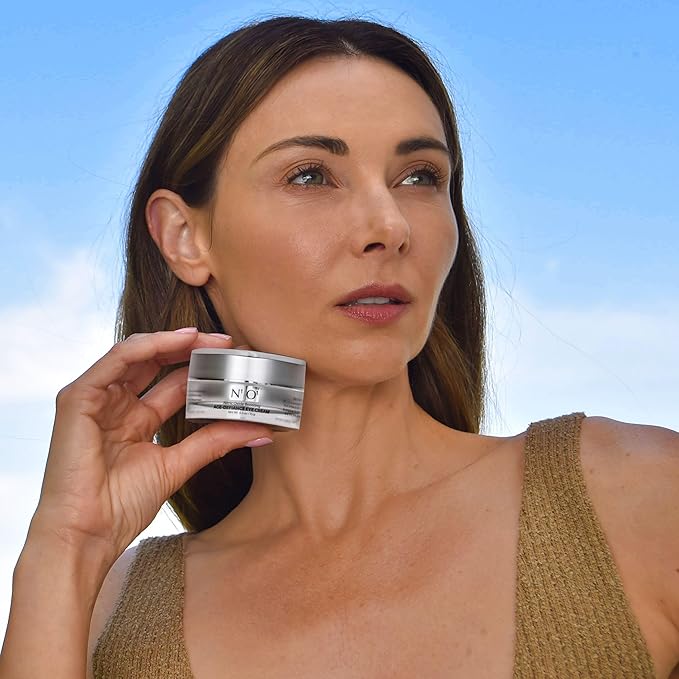 N1O1 Age-Defiance Eye Cream - Day & Night Moisturizer with Nitric Oxide, Hyaluronic Acid, Complex Peptides, Ceramides - Hydrating Eye Cream for Dark Circles, Wrinkles, Fine Lines, Puffiness - 0.5 oz.