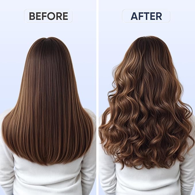 1.25 Inch Curling Iron, 5 Temperature Settings, Professional Spring Hair Iron for All Hair Types, Max 430℉ with Heat Resistant Mat (1 1/4 Inch Black)