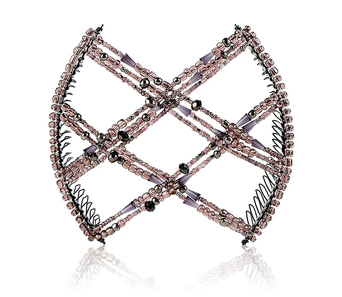 Hair Hugger for Fine, Thin, Short & Straight Hair by HairZing - Easy Comfy Styles, Add Volume with No Pressure - Double Comb with Elastic for UpDo, Ponytail, French Twist, Bun (Cloud - Large)