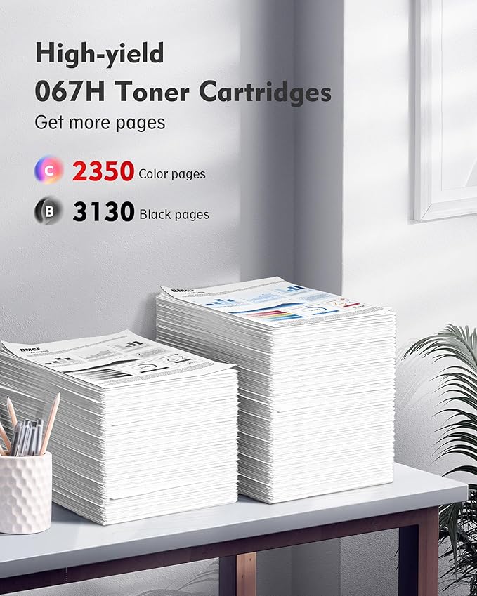 067H 067 Toner Cartridge Set MF654Cdw MF656Cdw - High Yield Replacement for Canon 067, for Canon MF656cdw Toner Cartridges, for Color ImageClass MF656Cdw LBP632Cdw MF654Cdw MF653Cdw LBP633Cdw (4 Pack)