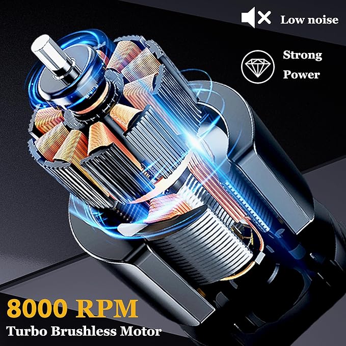 KEMEI 1677 Beard Trimmer for Men, Professional Hair Clippers, Cordless Barber Clipper with LED Display, DLC T-Blade Hair Trimmer, 8000 RPM Turbo Brushless Motor