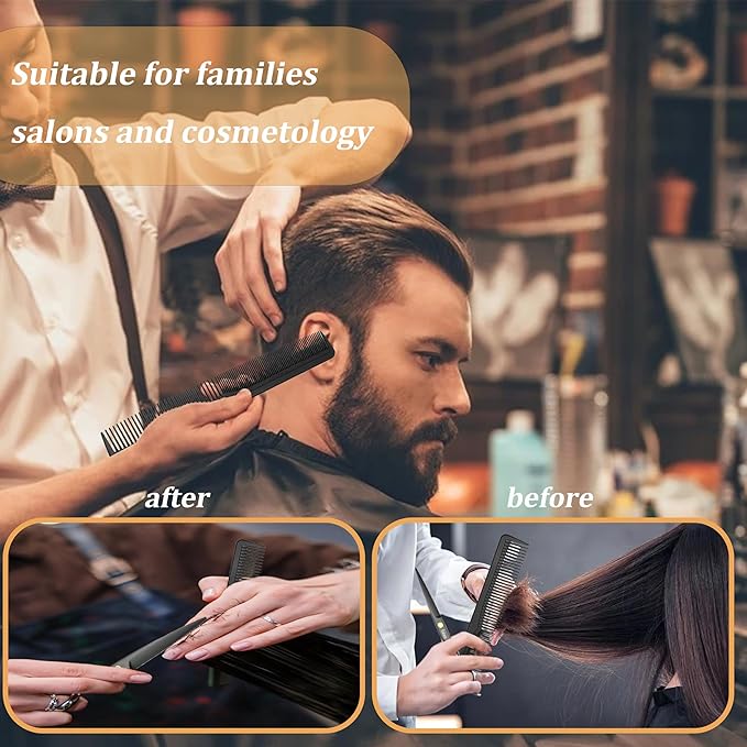 Hair Cutting Scissors Kit,11 Pcs Professional Haircut Scissors Kit with Cutting Scissors,Thinning Scissors, Comb, Cape, Clips,for Barber Shop, Salon, Home