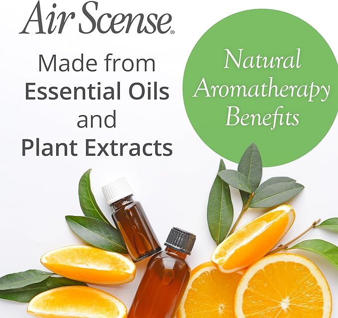 Air Scense Air Freshener Deodorizer Room Spray for Bathroom & Home, Essential Oils, Natural Orange - 7 fl oz (4-Pack)