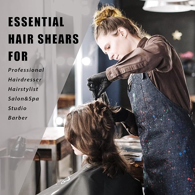 LePinko Premium Damascus Steel Hair Thinning Scissors, 6.0 Inch Master Level Hair Texturizing Scissors For Hairstylist, Hairdresser, Studio, Salon, Barber