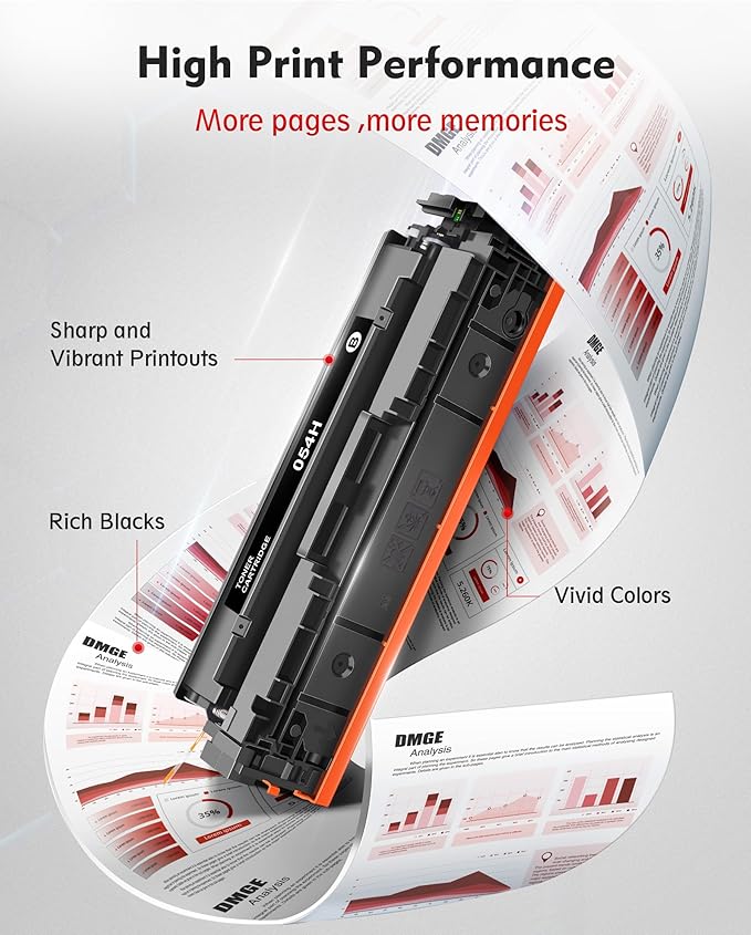 054H Black Toner Cartridge Set 2 Black - High Yield Replacement for Canon 054 054H CRG054H, Compatible with Color ImageCLASS MF644Cdw MF642Cdw LBP622Cdw MF641Cw MF644 MF642 Printer (2 Pack)