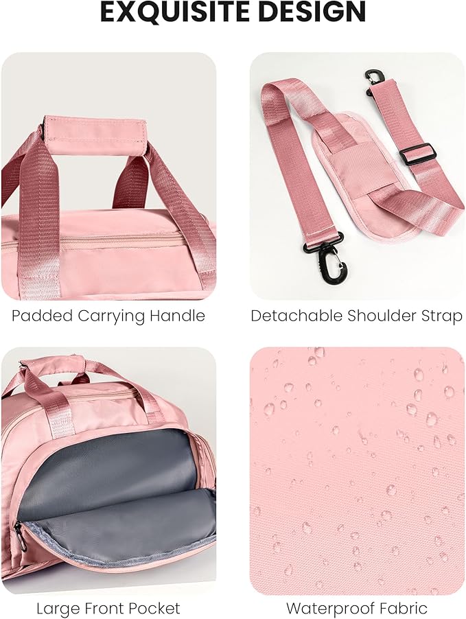 10 Year Old Girl Birthday Gifts, Initial Gym Bags with Shoe Compartment, Dance Bag for Girls, Monogram Kid Overnight Bags, Travel Duffle Tote-Cute Trendy Stylish Stuff for Bestie (Letter M)