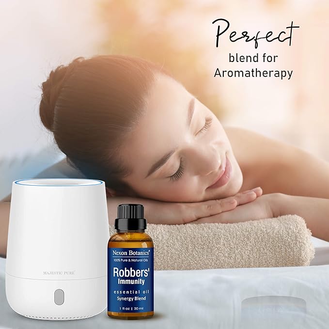 Robbers' Immunity Essential Oil Blend 30 ml - Immune Boost Aromatherapy for Diffusers - Natural Shield Against Impurities - Nexon Botanics