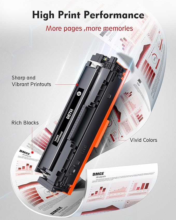 067H 067 Toner Cartridge Set MF654Cdw MF656Cdw - High Yield Replacement for Canon 067, for Canon MF656cdw Toner Cartridges, for Color ImageClass MF656Cdw LBP632Cdw MF654Cdw MF653Cdw LBP633Cdw (4 Pack)