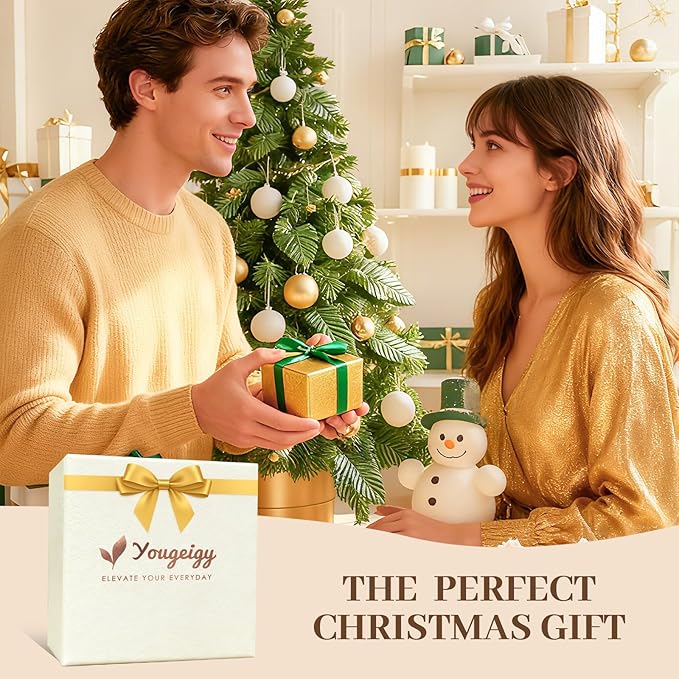 3PCS Silver Hair Ties, Metal Hair Ties for Thick Hair, Elegant Durable Geometric Design, Silver Hair Accessories Stretchy and Non-Damage Ponytail Holders, 3 Styles in Box Gifts Holiday Christmas Gifts