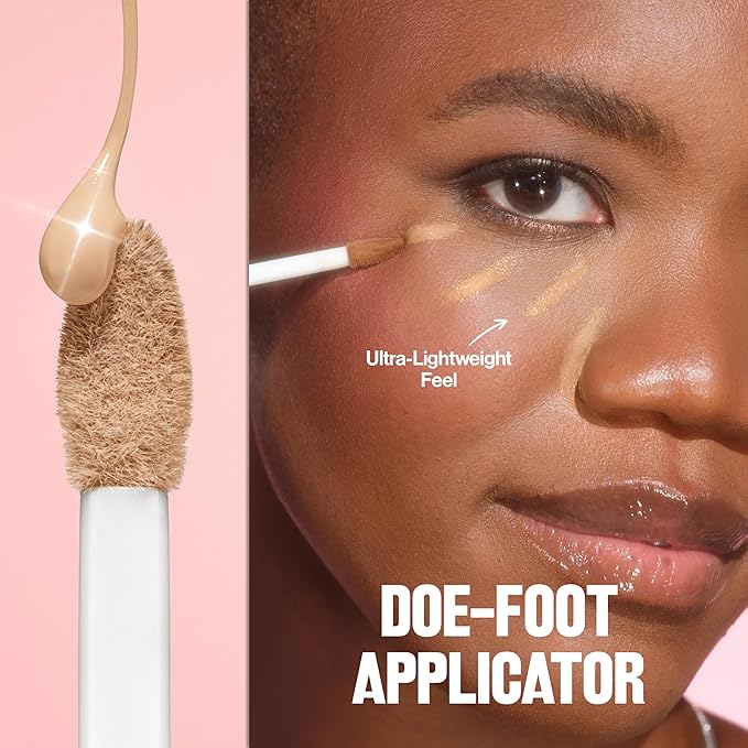 Revlon Glimmer Correcting Concealer, Liquid Under Eye Makeup, Made with Caffeine, Vitamin C, & Stevioside, 115 Yellow, 0.3 fl oz